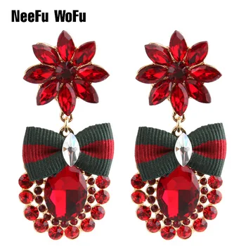 NeeFu WoFu Drop Rhinestone Crystal Big Earring Flowers Pineapple Dangle Zinc alloy Large Long Brinco Printing Ear Oorbellen
NeeFu WoFu Drop Rhinestone Crystal Big Earring Flowers Pineapple Dangle Zinc alloy Large Long Brinco Printing Ear Oorbellen