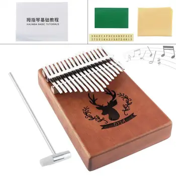 17 Key Kalimba Elk Sound Hole Single Board Mahogany Thumb Piano Mbira Mini Keyboard Instrument Christmas Gift Sets
17 Key Kalimba Elk Sound Hole Single Board Mahogany Thumb Piano Mbira Mini Keyboard Instrument Christmas Gift Sets