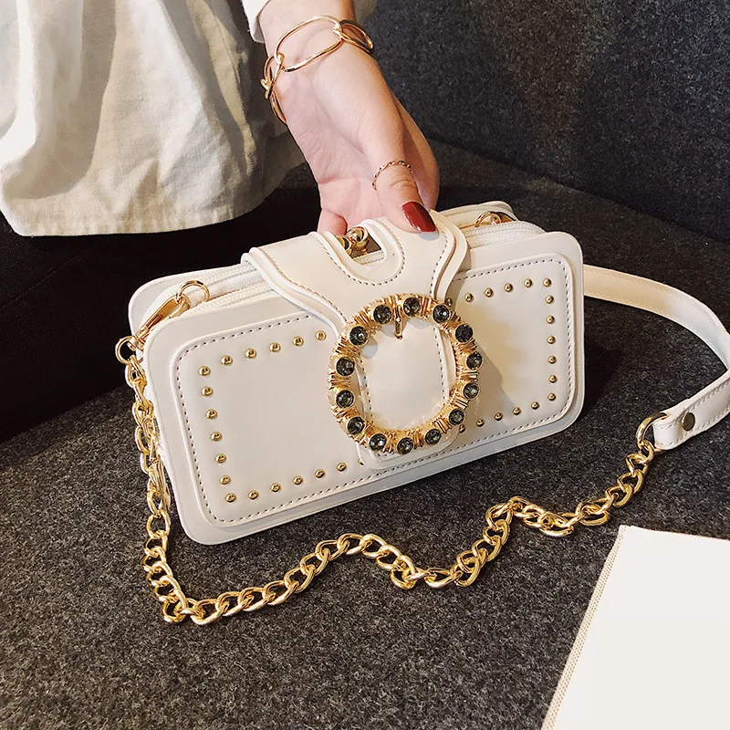 Metal Rivet Multi-layer Clasp Hand Bag Shoulder Fashion PU Leather Bag Crossbody Bags for Women Clutch Purse Messenger Bag
Metal Rivet Multi-layer Clasp Hand Bag Shoulder Fashion PU Leather Bag Crossbody Bags for Women Clutch Purse Messenger Bag