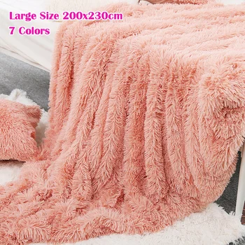 Luxurious Plush Faux Fur Throws Soft Cozy Warm Bed Blankets Fluffy Comfortable Blankets 200x230CM
Luxurious Plush Faux Fur Throws Soft Cozy Warm Bed Blankets Fluffy Comfortable Blankets 200x230CM