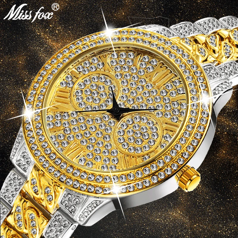 MISSFOX Women Watches Luxury Brand 18K Gold Watch Cuban Link Band Xfcs Women Fashion 2019 FF Lady Wrist Watches For Women Gifts
MISSFOX Women Watches Luxury Brand 18K Gold Watch Cuban Link Band Xfcs Women Fashion 2019 FF Lady Wrist Watches For Women Gifts