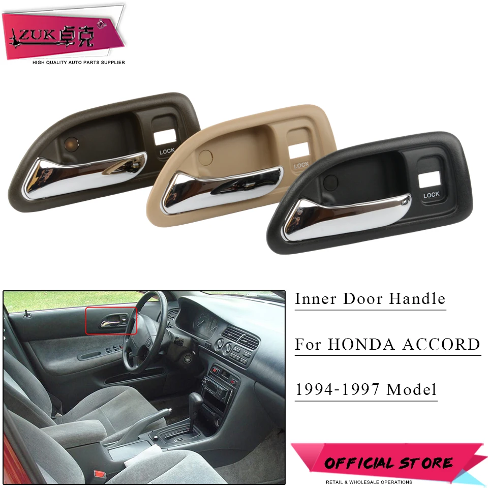 ZUK Car-Styling Chroming Auto Inner Door Handle Car Interior Door Handle For HONDA ACCORD 1994 1995 1996 1997 Black Gray Brown
ZUK Car-Styling Chroming Auto Inner Door Handle Car Interior Door Handle For HONDA ACCORD 1994 1995 1996 1997 Black Gray Brown
