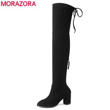 MORAZORA Wholesale 2020 Ladies shoes thigh high boots high heels autumn winter boots women flock Long over the knee boots
MORAZORA Wholesale 2020 Ladies shoes thigh high boots high heels autumn winter boots women flock Long over the knee boots