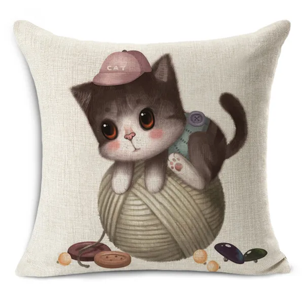 Nordic Style Cartoon Animals Cushion Cover Cotton Cat Printed Square Pillowcases Decorative Pillows Cojines Decorativos Para Sof
Nordic Style Cartoon Animals Cushion Cover Cotton Cat Printed Square Pillowcases Decorative Pillows Cojines Decorativos Para Sof