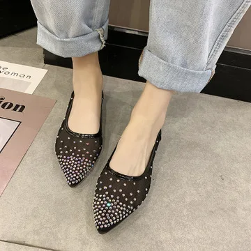 Dropshipping Summer Mesh Rhinestone Flat Shoes Fashion Pointed Toe Loafers Female Shoes Soft-soled Women Flats XXZ23
Dropshipping Summer Mesh Rhinestone Flat Shoes Fashion Pointed Toe Loafers Female Shoes Soft-soled Women Flats XXZ23