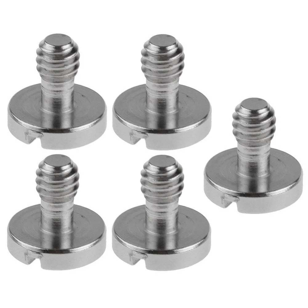 Neewer Stainless Steel 1/4" Mounting Screw (without Ring)10mm Shaft for Camera Tripod Monopod or Quick Release (QR) Plate -5Pack
Neewer Stainless Steel 1/4" Mounting Screw (without Ring)10mm Shaft for Camera Tripod Monopod or Quick Release (QR) Plate -5Pack