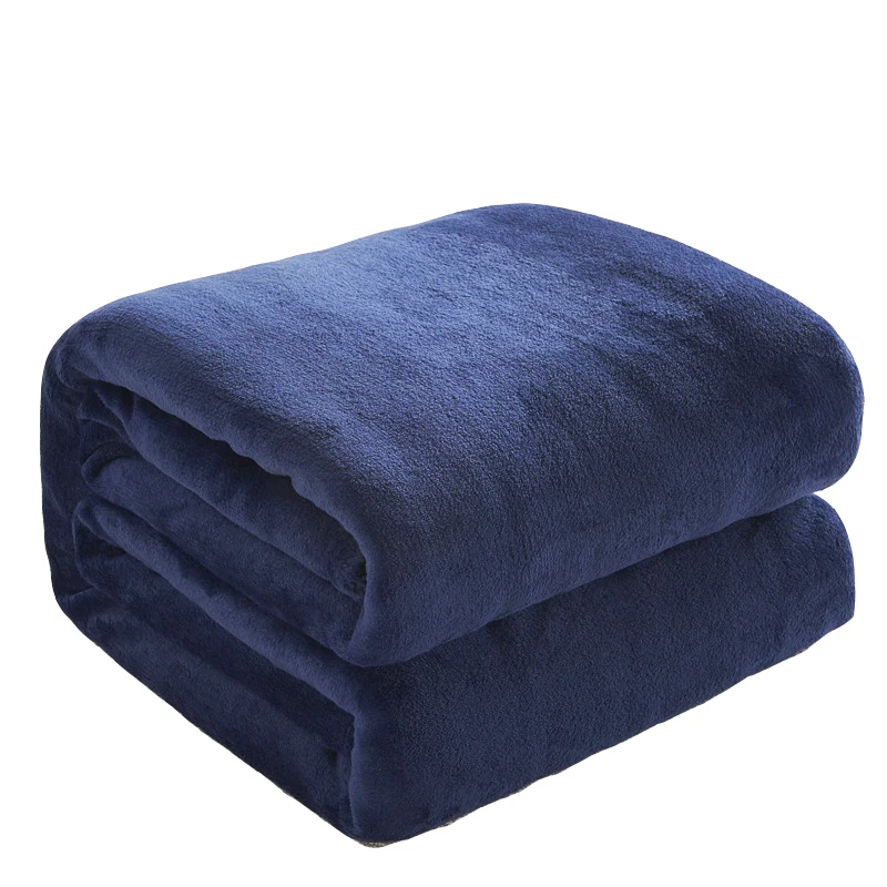 Winter Warm Soft Coral Fleece Flannel Blanket Solid Blue Color Faux Fur Bedspread For Bed Washable Sofa Cover Plaid Blankets
Winter Warm Soft Coral Fleece Flannel Blanket Solid Blue Color Faux Fur Bedspread For Bed Washable Sofa Cover Plaid Blankets