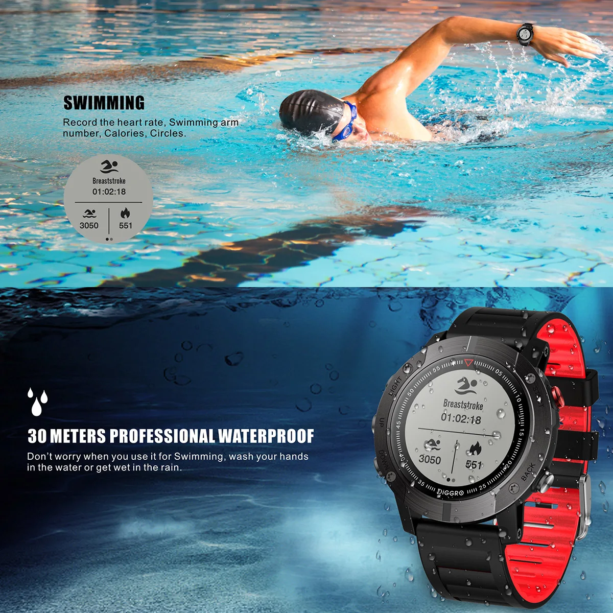 Diggro DI08 GPS Smart Watch
Diggro DI08 GPS Smart Watch