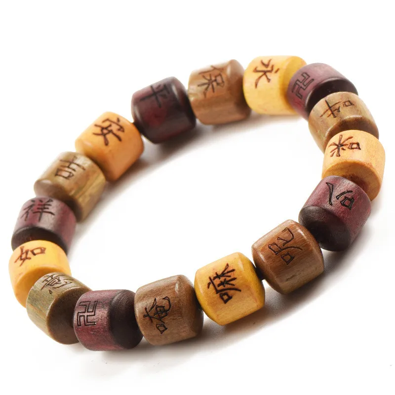 Natural Sandalwood Tibetan Buddhist Beads Bracelets Hand-carved Om Mani Padme Hum Mantra Buddha Bracelet Bangle
Natural Sandalwood Tibetan Buddhist Beads Bracelets Hand-carved Om Mani Padme Hum Mantra Buddha Bracelet Bangle