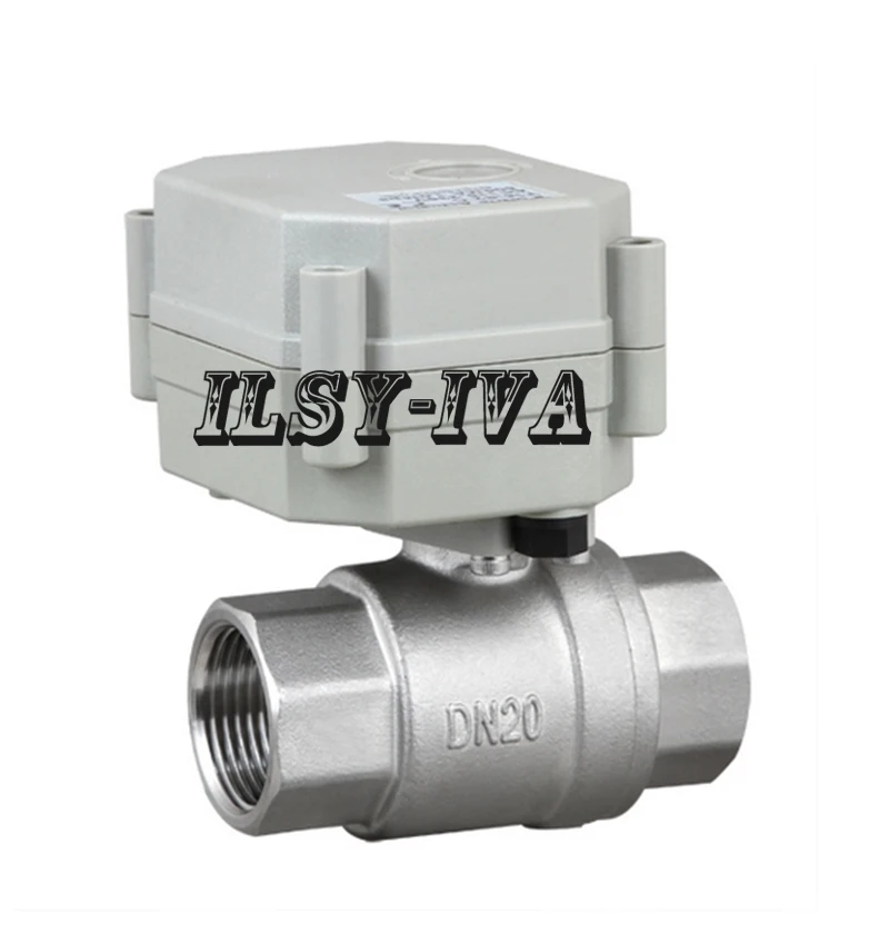 DN20 G3/4 "электрический клапан DC9 ~ 24V SS304 двухходовой моторизованный шаровой клапан
DN20 G3/4 "электрический клапан DC9 ~ 24V SS304 двухходовой моторизованный шаровой клапан