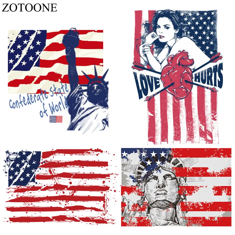 ZOTOONE American Flag Patches A-level Washable Heat Transfer Iron On Patches DIY Accessory Decoration Print On Girl Clothes
ZOTOONE American Flag Patches A-level Washable Heat Transfer Iron On Patches DIY Accessory Decoration Print On Girl Clothes