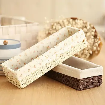 Straw Tableware Storage Basket Handmade Woven Sundries Cosmetics Stationary Storage Case Kitchen Knife Fork Storage Basket
Straw Tableware Storage Basket Handmade Woven Sundries Cosmetics Stationary Storage Case Kitchen Knife Fork Storage Basket