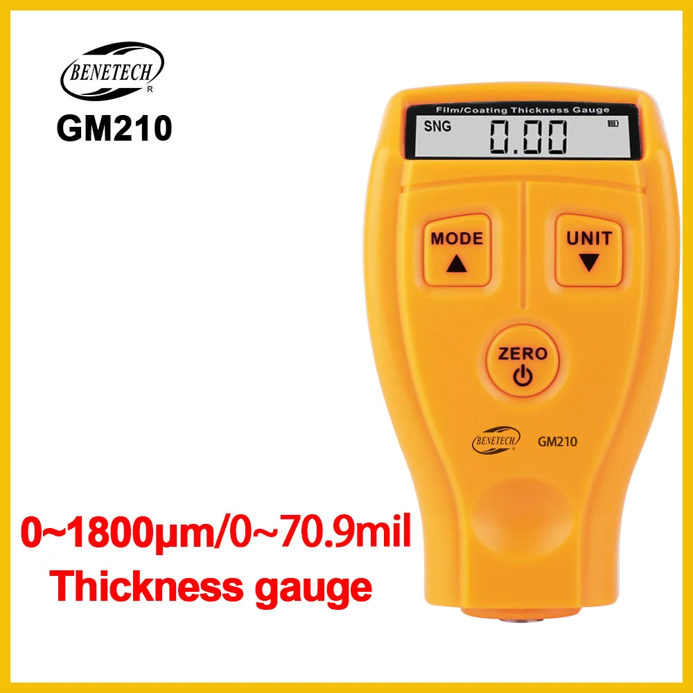 Portable Digital Coating Thickness Gauge Car Tester Measure Thickness Gauge Digital Mini Thickness Gauge Tester GM210-BENETECH
Portable Digital Coating Thickness Gauge Car Tester Measure Thickness Gauge Digital Mini Thickness Gauge Tester GM210-BENETECH