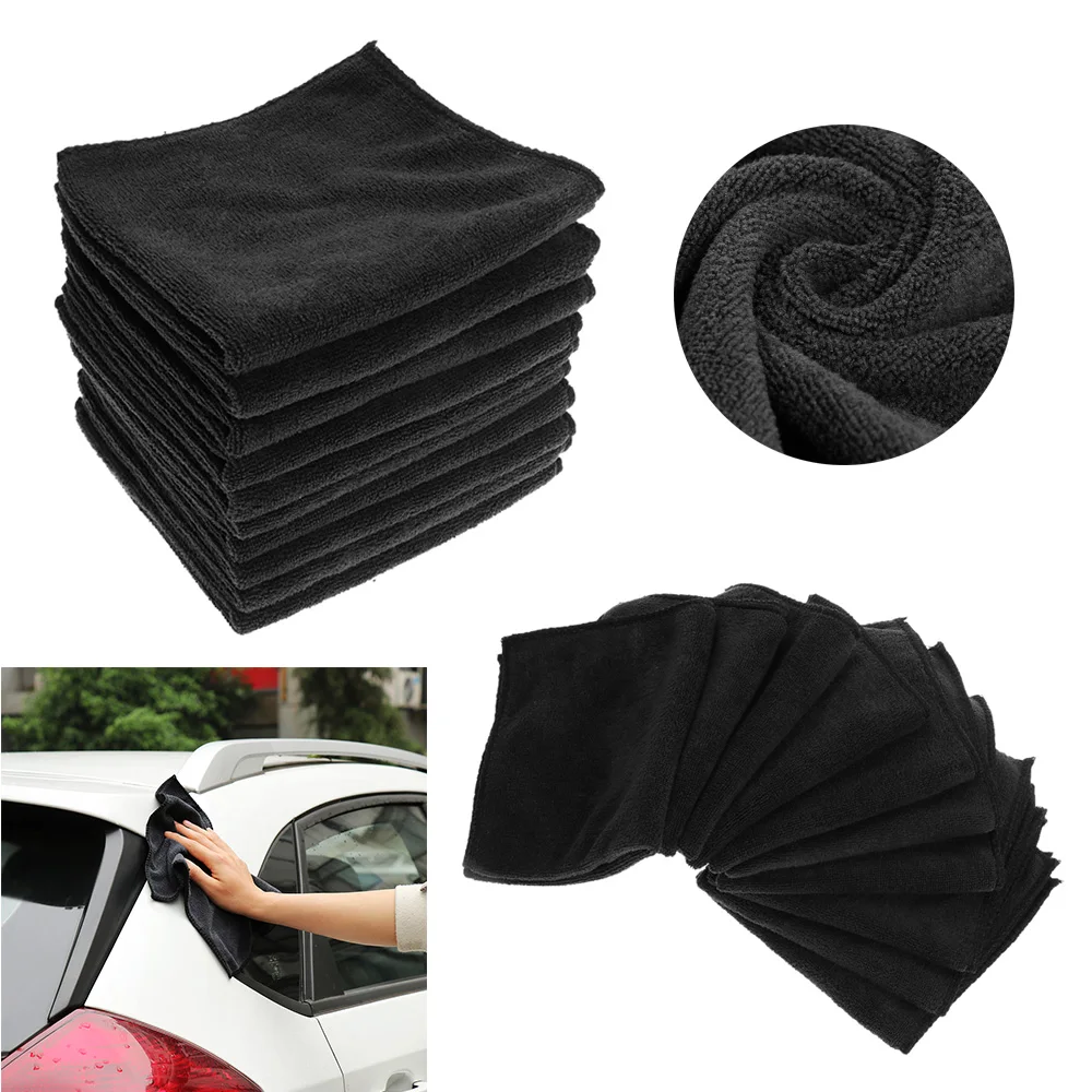 

20/10pcs 300 GSM Thickened Microfibers Wash Towel Auto Car Soft Polish Detailing Cleaning Soft Drying Cloth