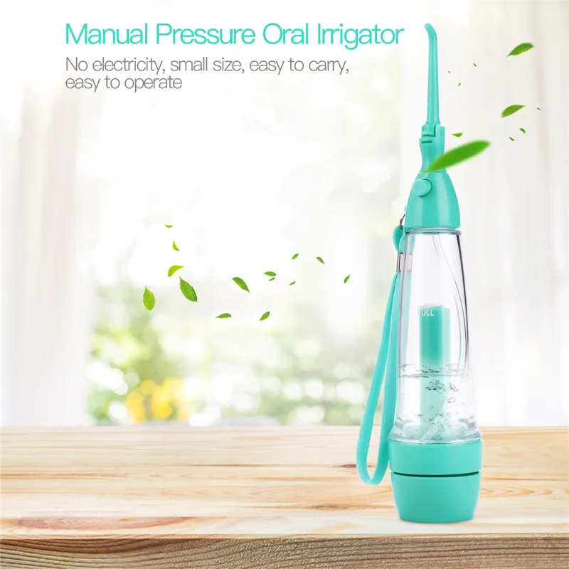 Manual Pressure Oral Irrigator Dental SPA water floss No electricity NO noise Easy to carry Oral Care Teeth Whitening P46
Manual Pressure Oral Irrigator Dental SPA water floss No electricity NO noise Easy to carry Oral Care Teeth Whitening P46