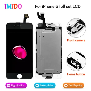 5PCS/LOT For iPhone 6 LCD Display Touch Screen Home button+Front camera No Dead Pixel Digitizer Full Assembly Replacement
5PCS/LOT For iPhone 6 LCD Display Touch Screen Home button+Front camera No Dead Pixel Digitizer Full Assembly Replacement