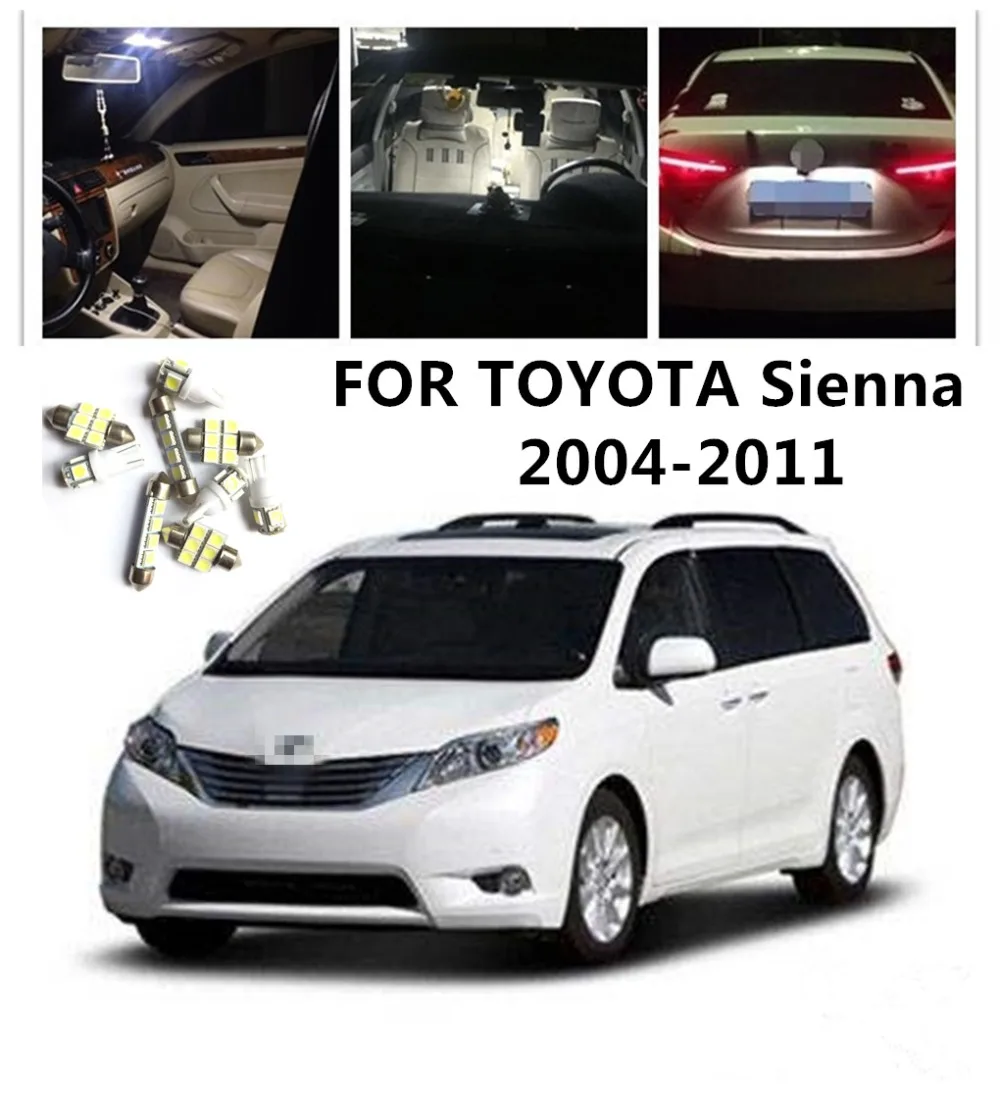 LOAUT 12pcs White Car LED Light Bulbs Interior Package Kit For TOYOTA SIENNA 2004 2005 2006 2007 2008-11 MAP DOME LIGHT
LOAUT 12pcs White Car LED Light Bulbs Interior Package Kit For TOYOTA SIENNA 2004 2005 2006 2007 2008-11 MAP DOME LIGHT