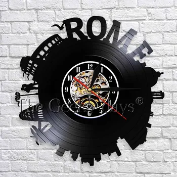 Italy Capital Rome City Skyline Wall Clock Creative Artwork Room Cityscape Vintage Vinyl Record 3D Wall Clock Wall Watch
Italy Capital Rome City Skyline Wall Clock Creative Artwork Room Cityscape Vintage Vinyl Record 3D Wall Clock Wall Watch