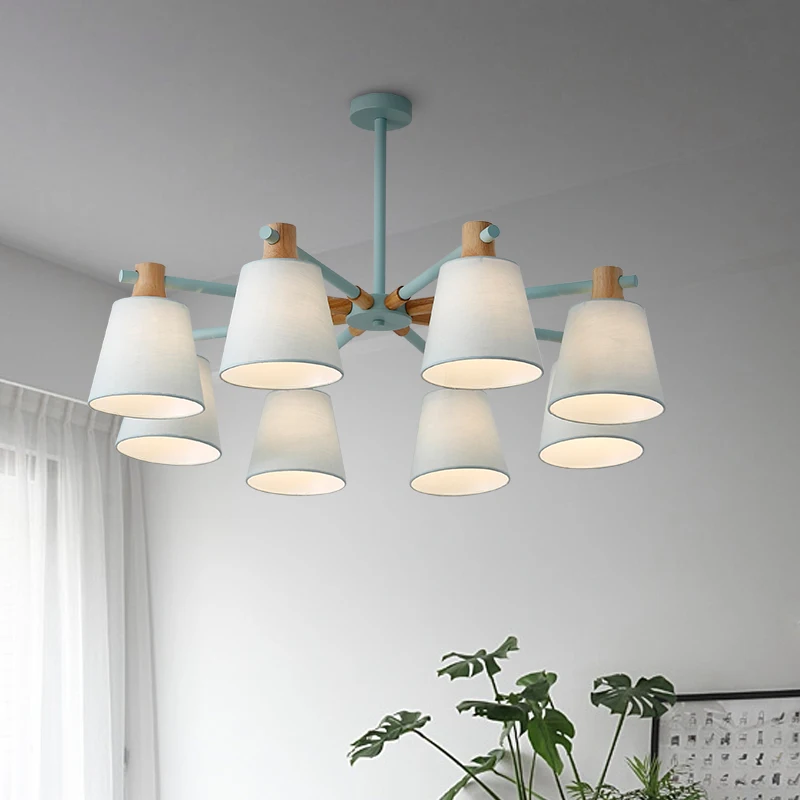 MDWELL LED Chandelier E27 With Fabric Lampshade For Living Room Suspendsion Lighting Fixtures Lamparas Colgantes Wooden Lustre
MDWELL LED Chandelier E27 With Fabric Lampshade For Living Room Suspendsion Lighting Fixtures Lamparas Colgantes Wooden Lustre