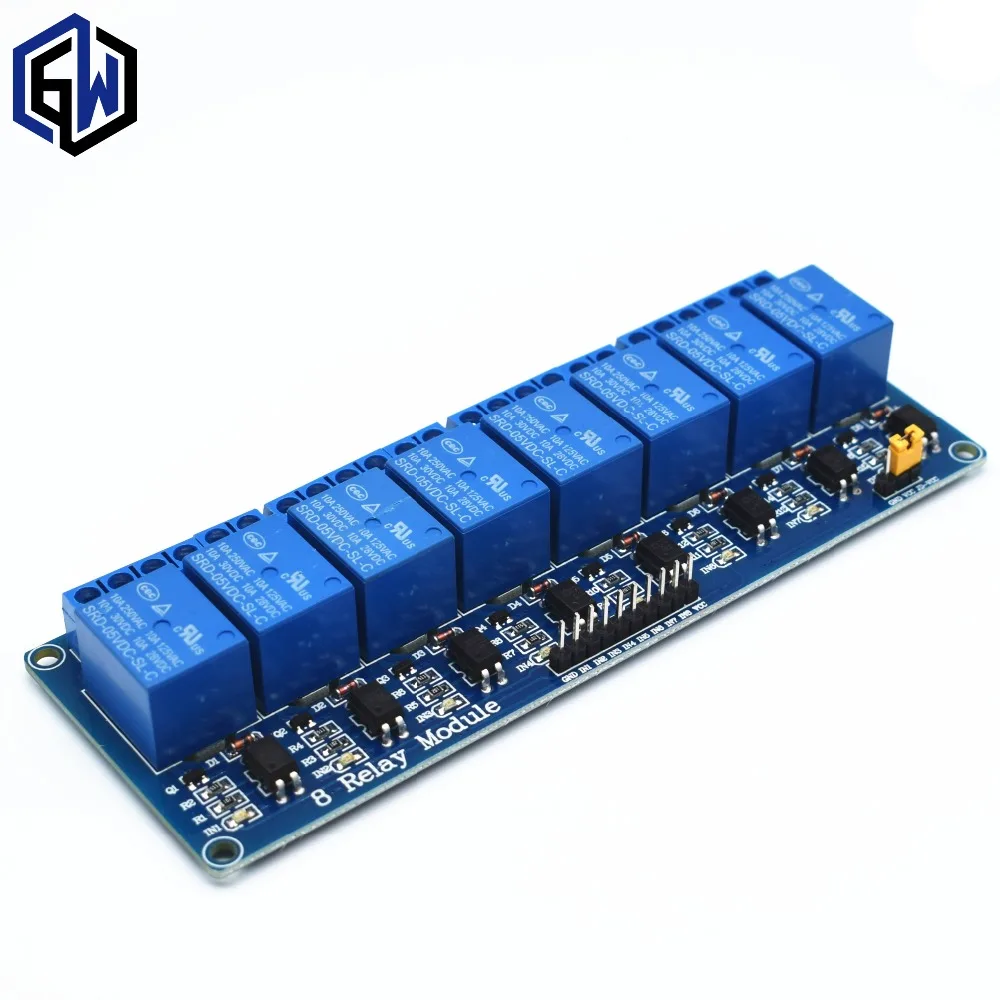TENSTAR ROBOT 5pcs With optocoupler 8 channel 8-channel relay module relay control panel PLC relay 5V module
TENSTAR ROBOT 5pcs With optocoupler 8 channel 8-channel relay module relay control panel PLC relay 5V module