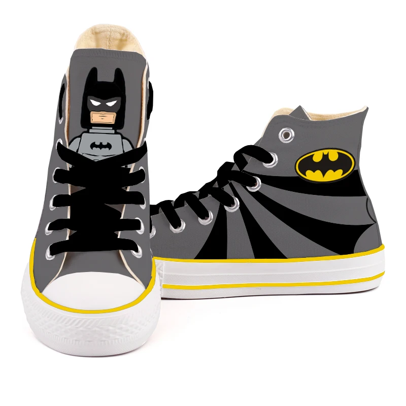 Hand Painted Bats Casual Flat Canvas Shoes Custom Bruce Wayne Graffiti High Top Women Girls Leisure Walk Shoes Zapatos de Mujer
Hand Painted Bats Casual Flat Canvas Shoes Custom Bruce Wayne Graffiti High Top Women Girls Leisure Walk Shoes Zapatos de Mujer