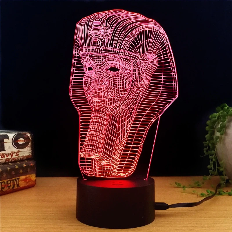 Creative Egyptian Pharaoh LED Night Light Colorful Vision Stereo 3D Lamp Light Colorful Gradient Acrylic Lamp Night Light Vision
Creative Egyptian Pharaoh LED Night Light Colorful Vision Stereo 3D Lamp Light Colorful Gradient Acrylic Lamp Night Light Vision