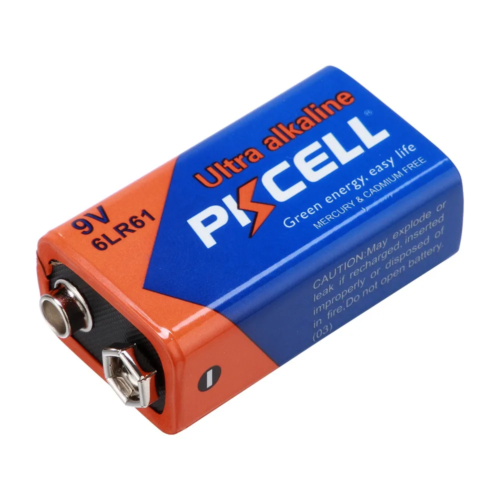 1PCS PKCELL 6LR61 9V Alkaline Batteries 9 Volts Alkaline Dry Batteries Primary Battery
1PCS PKCELL 6LR61 9V Alkaline Batteries 9 Volts Alkaline Dry Batteries Primary Battery