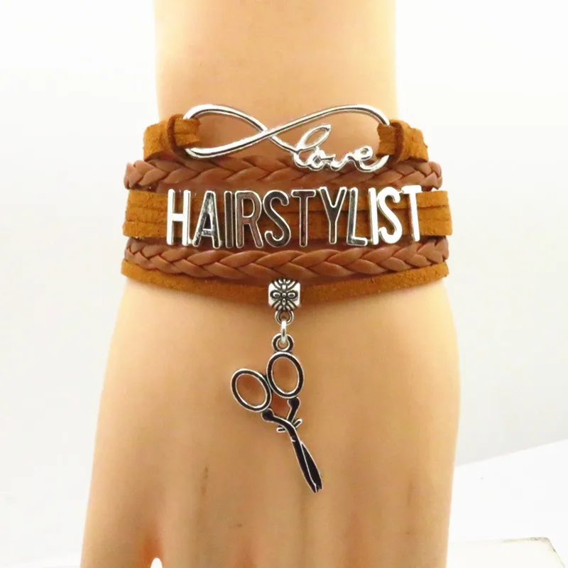 handmade infinity love hairstylist bracelet scissors charm hairstylist bracelet black brown light green barber bangle bracelet
handmade infinity love hairstylist bracelet scissors charm hairstylist bracelet black brown light green barber bangle bracelet