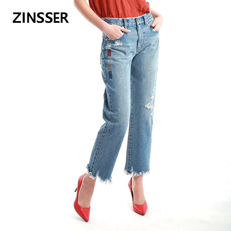 Autumn Winter Women Denim Regular Pants Casual Destroyed High Waist 100% Cotton Washed Blue Ripped Boyfriend Female Lady Jeans
Autumn Winter Women Denim Regular Pants Casual Destroyed High Waist 100% Cotton Washed Blue Ripped Boyfriend Female Lady Jeans