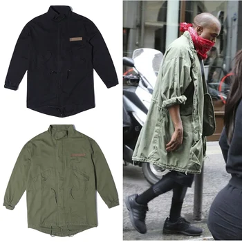 2017 high street warm Jacket Hip HopWinter Jacket Men Coat fashion Casual jackets overcoat Black/Green long military style
2017 high street warm Jacket Hip HopWinter Jacket Men Coat fashion Casual jackets overcoat Black/Green long military style