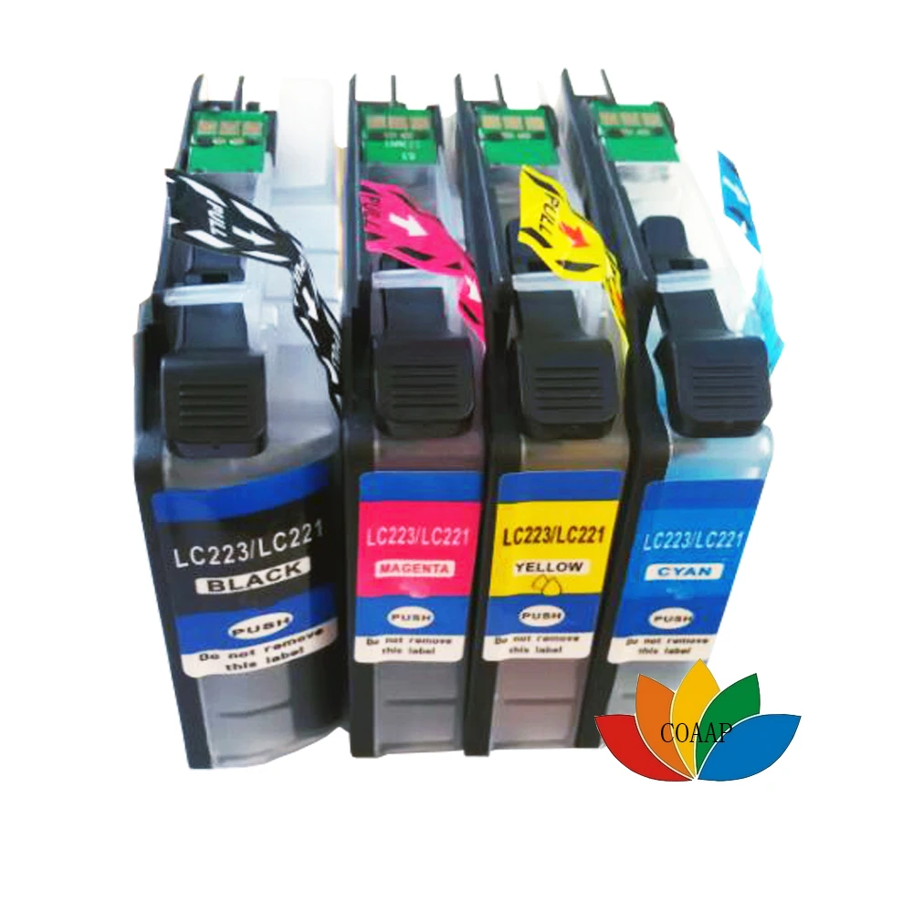 

4 LC 223 BK/C/M/Y Ink Cartridge For Brother LC223 DCP-J4120DW MFC-J4620DW J4625DW MFC-J5320DW MFC-J5620DW Printer