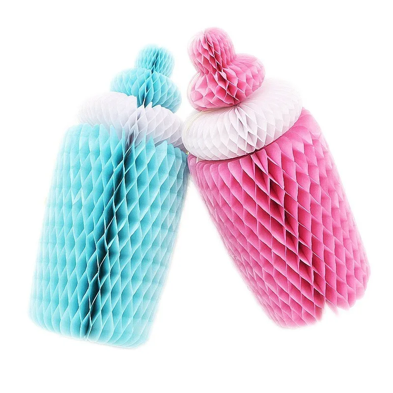 1pc Pink/Blue Cute Honeycomb Baby Bottle Nursing Bottle Paper Decoration for Baby Shower Centerpieces Gift Table Decor
1pc Pink/Blue Cute Honeycomb Baby Bottle Nursing Bottle Paper Decoration for Baby Shower Centerpieces Gift Table Decor