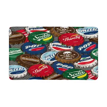 Retro Classic Popular Bottle Caps Indoor Doormat Latex Backing Non Slip Door Mat Entrance Rug
Retro Classic Popular Bottle Caps Indoor Doormat Latex Backing Non Slip Door Mat Entrance Rug