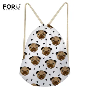 FORUDESIGNS Pug Printed Women Drawstring Bag Cute Kids School Girls Bagpack Children Backpacks to Travel Gift String Pouch Bags
FORUDESIGNS Pug Printed Women Drawstring Bag Cute Kids School Girls Bagpack Children Backpacks to Travel Gift String Pouch Bags