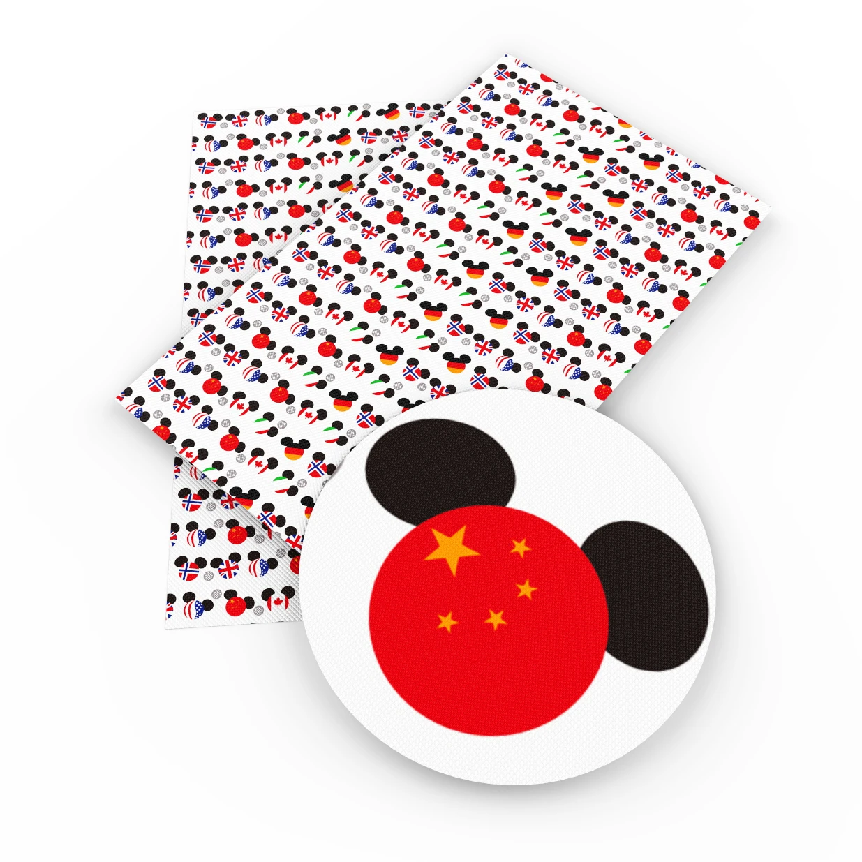 New 20*34cm Animal Mouse Printed Faux Synthetic Leather Fabric Patchwork For Hair Bow Bag Wallet Phone Cover DIY,1Yc6664
New 20*34cm Animal Mouse Printed Faux Synthetic Leather Fabric Patchwork For Hair Bow Bag Wallet Phone Cover DIY,1Yc6664