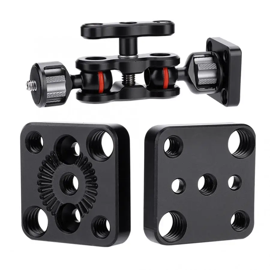 Multi-Function Dual Ball Head Hot Shoe Magic Arm Mount Adapter 180 Degree Rotatable Quick Release Plate Photography Accessory
Multi-Function Dual Ball Head Hot Shoe Magic Arm Mount Adapter 180 Degree Rotatable Quick Release Plate Photography Accessory