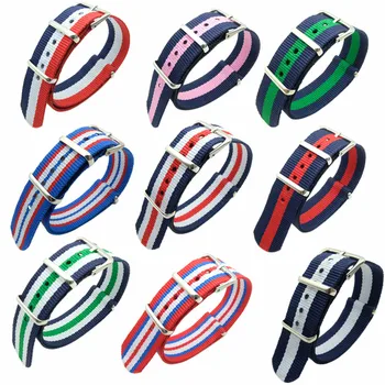 18 20mm Brand Army Sports nato fabric Nylon watchband accessories Bands Buckle belt For 007 James bond Watch Strap +Spring bar
18 20mm Brand Army Sports nato fabric Nylon watchband accessories Bands Buckle belt For 007 James bond Watch Strap +Spring bar