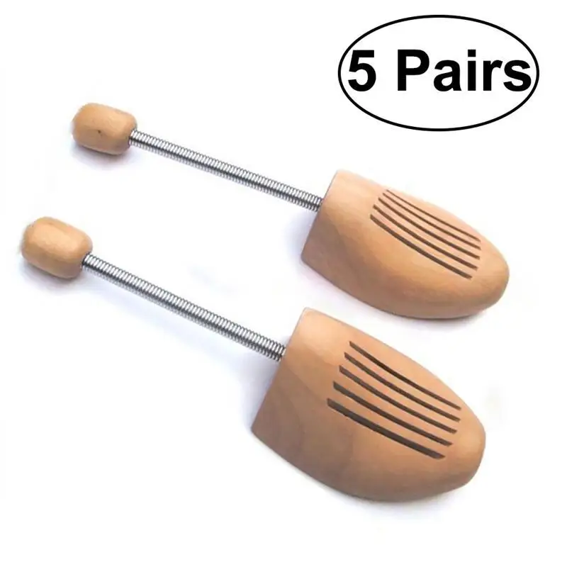 New 5 Pairs of Wooden Shoe Stretcher Professional Adjustable Shoe Tree Shaper Keeper for Men Women - EU Size 39-40
New 5 Pairs of Wooden Shoe Stretcher Professional Adjustable Shoe Tree Shaper Keeper for Men Women - EU Size 39-40