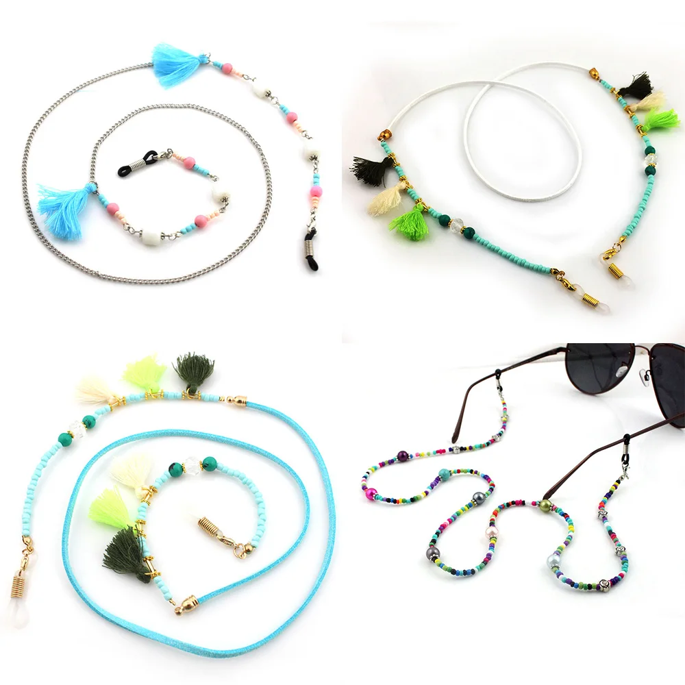 Bohemian Eyeglass Sunglasses Cord Strap Ropes New Fashion Beads Strand Necklace Beaded Glasses Chains Eyewear Accessories
Bohemian Eyeglass Sunglasses Cord Strap Ropes New Fashion Beads Strand Necklace Beaded Glasses Chains Eyewear Accessories