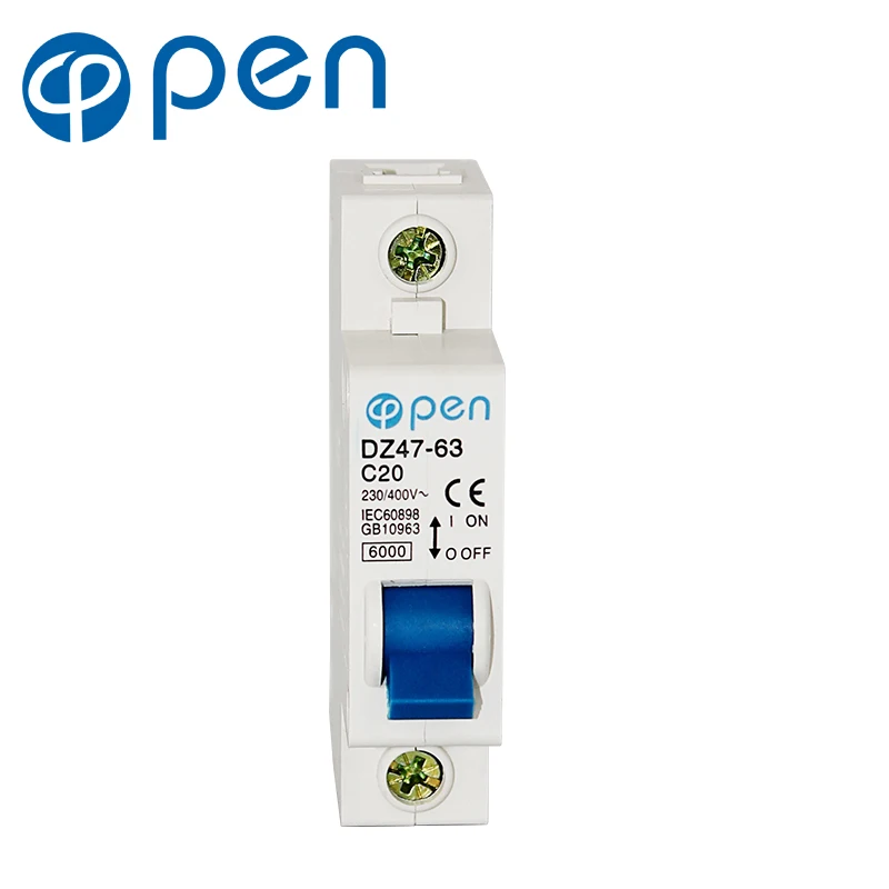 1P Miniature Circuit Breaker MCB DZ47 C45 Series for Overload and Short Circuit Protection
1P Miniature Circuit Breaker MCB DZ47 C45 Series for Overload and Short Circuit Protection