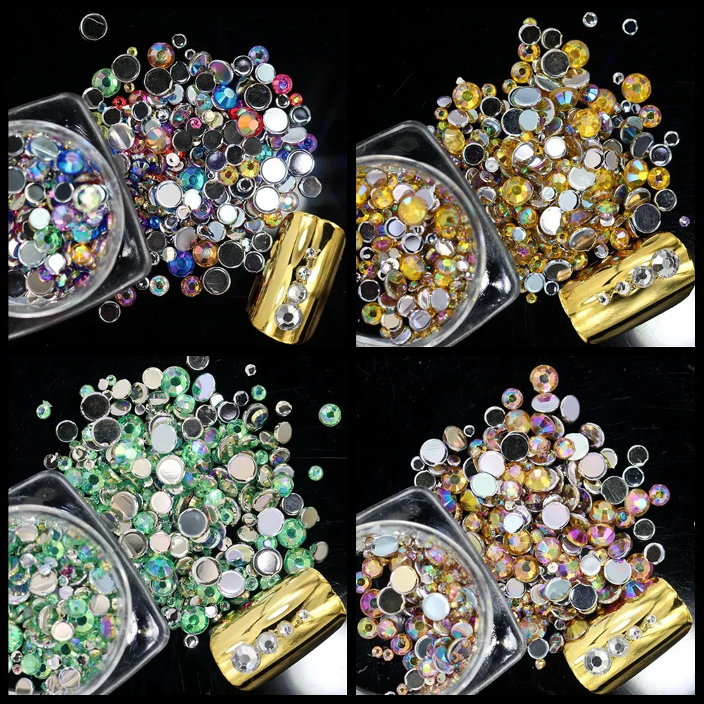 1pack Multi-size 500pcs Colour Crystal Nail Gems Rhinestones 3D Shiny Flat Back Glass Stones AB Glitter DIY Nail Art Decorations
1pack Multi-size 500pcs Colour Crystal Nail Gems Rhinestones 3D Shiny Flat Back Glass Stones AB Glitter DIY Nail Art Decorations
