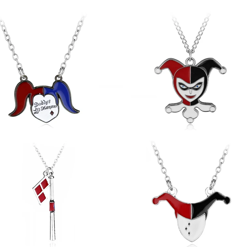 Suicide Squads Necklace Silver Enamel Clown Baseball Bat Joker Quinn Necklaces & Pendants Cosplay Fashion Movie
Suicide Squads Necklace Silver Enamel Clown Baseball Bat Joker Quinn Necklaces & Pendants Cosplay Fashion Movie