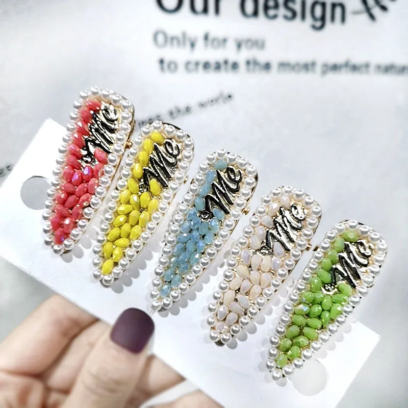 2 pc Seed Beads hair pin Hair Clip Set Handmade Metal Accessories Jewelry | Аксессуары для одежды