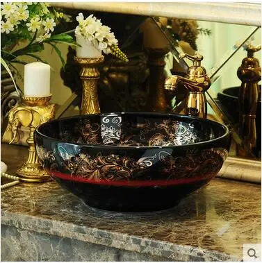 Jingdezhen ceramic stage basin art basin bowl European archaize toilet lavatory sink to restore ancient ways
Jingdezhen ceramic stage basin art basin bowl European archaize toilet lavatory sink to restore ancient ways