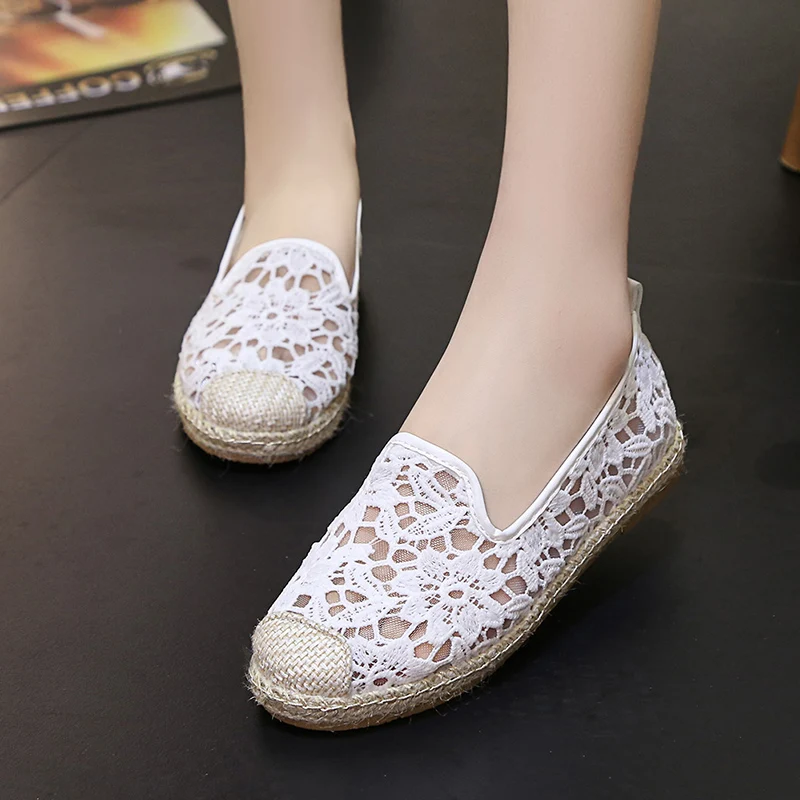 Women Lace Espadrilles Sneakers Comfortable Casual Shoes Woman Slip On Mesh Flats Hemp Platform Women Loafers Fisherman Shoes
Women Lace Espadrilles Sneakers Comfortable Casual Shoes Woman Slip On Mesh Flats Hemp Platform Women Loafers Fisherman Shoes