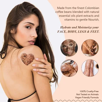 Whitening Moisturizing Anti Cellulite Treatment Body Scrub Exfoliating Gel Body Coffee Scrubs Organic For Exfoliating
Whitening Moisturizing Anti Cellulite Treatment Body Scrub Exfoliating Gel Body Coffee Scrubs Organic For Exfoliating