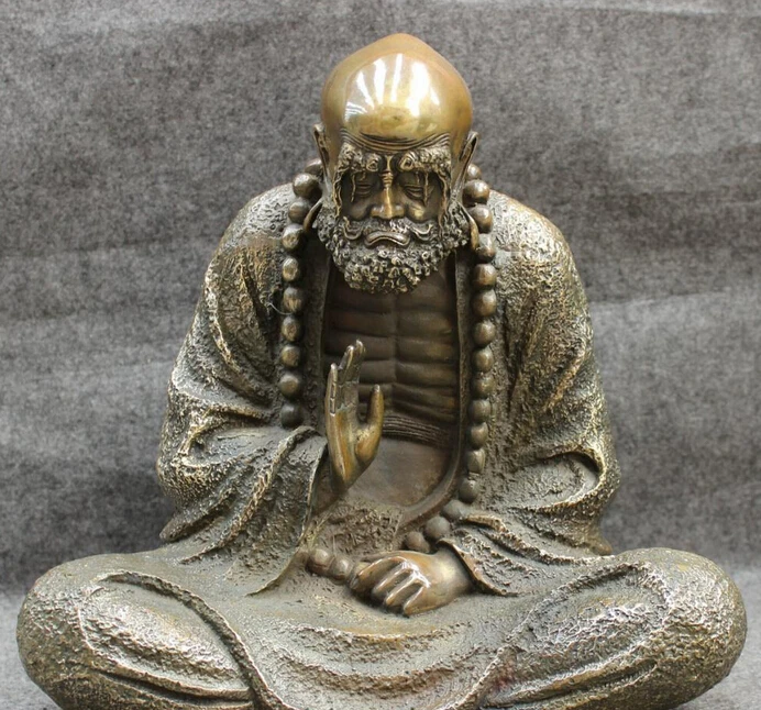 wholesale factory 12" Chinese Bronze Buddhism Arhat Seat Damo Bodhidharma Dharma Buddha Statue
wholesale factory 12" Chinese Bronze Buddhism Arhat Seat Damo Bodhidharma Dharma Buddha Statue