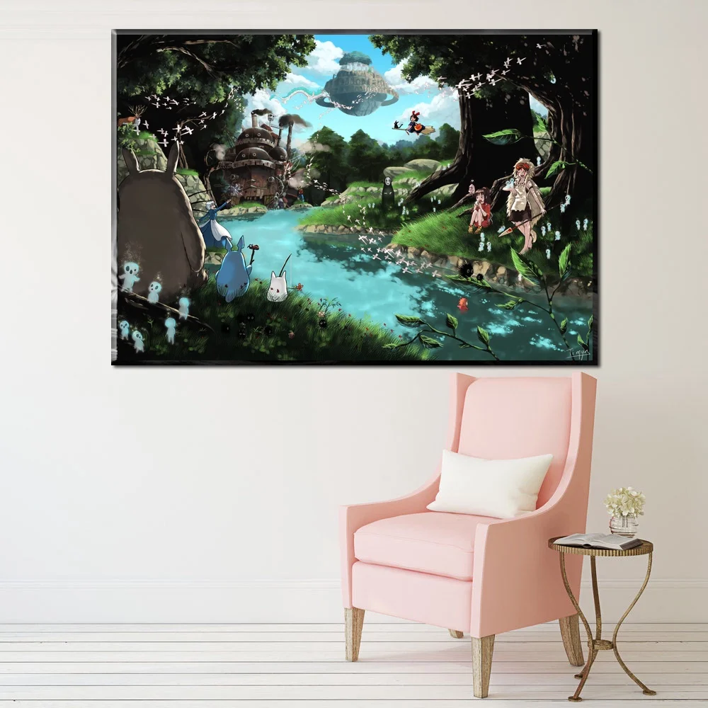 Classic Japanese Anime Collection Studio Ghibli Art Poster Print Wall Picture for Living Room
Classic Japanese Anime Collection Studio Ghibli Art Poster Print Wall Picture for Living Room