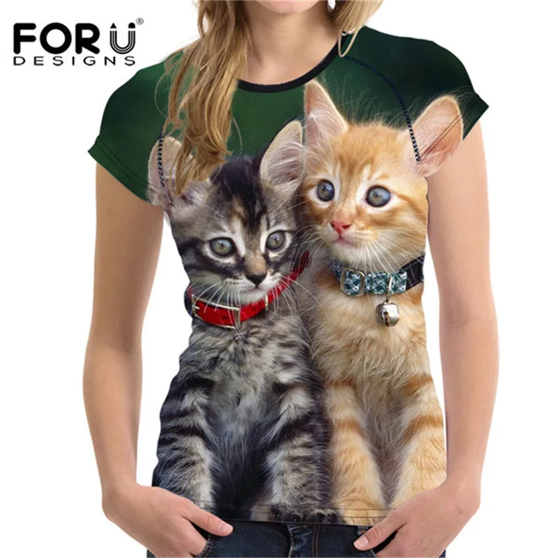 FORUDESIGNS Kawaii T-shirt Cute Cat Faces Breathable T Shirt Women Summer Tee Shirts Casual Top Tees Camisa Short Sleeve Tshirts
FORUDESIGNS Kawaii T-shirt Cute Cat Faces Breathable T Shirt Women Summer Tee Shirts Casual Top Tees Camisa Short Sleeve Tshirts