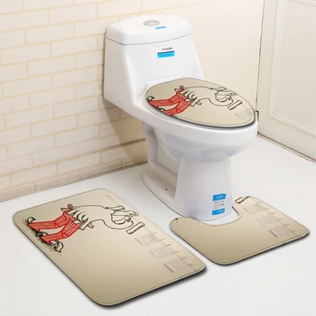Nordic 3D Cartoon Toilet Bath Mat Carpet Rug Sets Bathroom Shower Room Carpets Flannel Anti Slip 3 Pieces Bath Mat Sets
Nordic 3D Cartoon Toilet Bath Mat Carpet Rug Sets Bathroom Shower Room Carpets Flannel Anti Slip 3 Pieces Bath Mat Sets